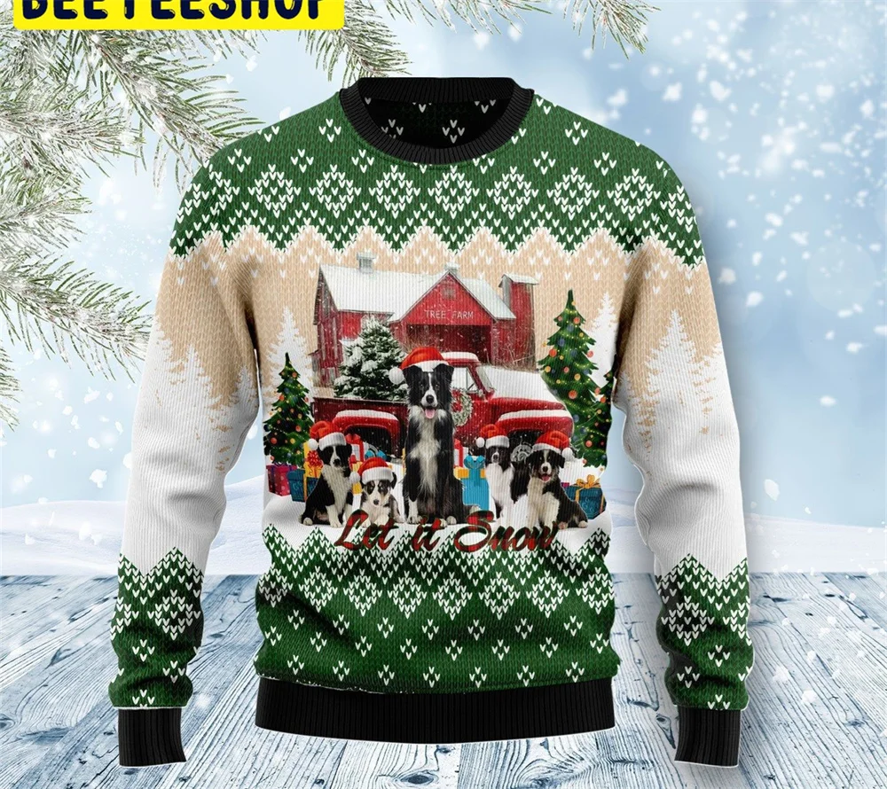 2024 fall christmas new 3d print faux sweater hoodies and pullovers mens men's clothing unisex menswear ...