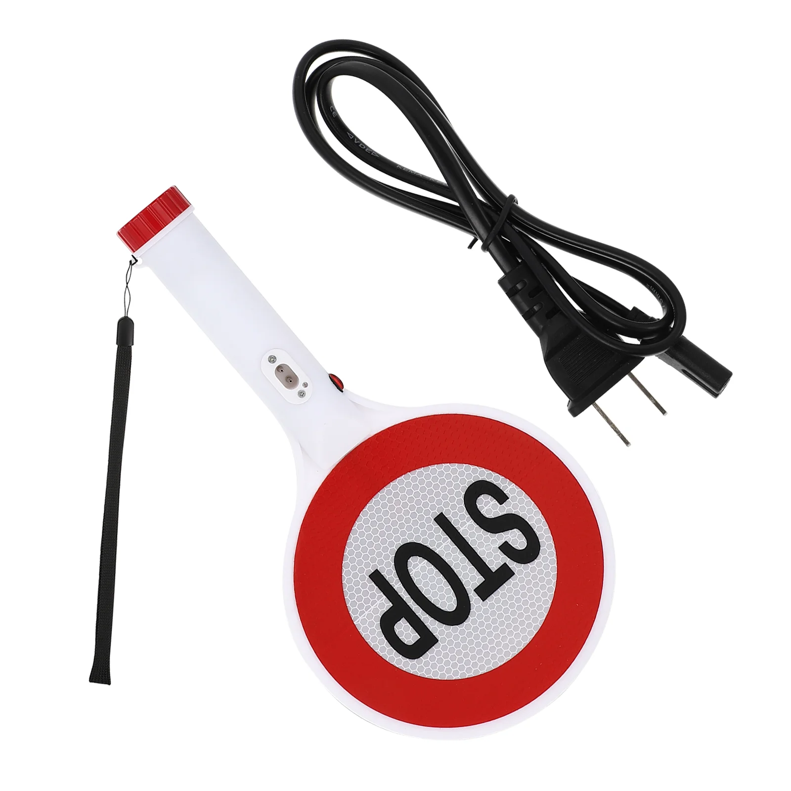 

Sign Stop Traffic Signsgarage Parking Warning Led Stopper Handheld Paddle Safety Wand Street Slow Name Badge Light