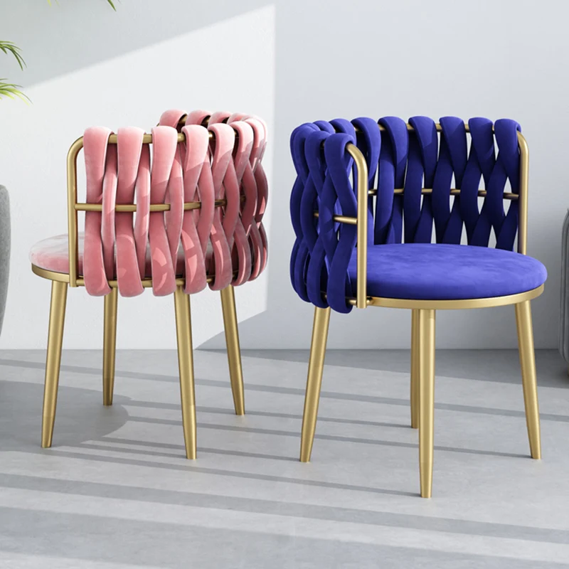 

Расслабляющий бархатный стул для гостиной, современный дизайн, модное кресло для ожидания с косметикой, Скандинавская мебель