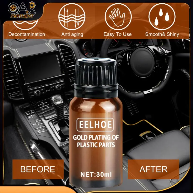 

Boxed Car Plastic Renovated Coating 10/20/30ml/bottle Non-greasy Car Plastics Trim Restorer Easy To Use Liquid Long-lasting