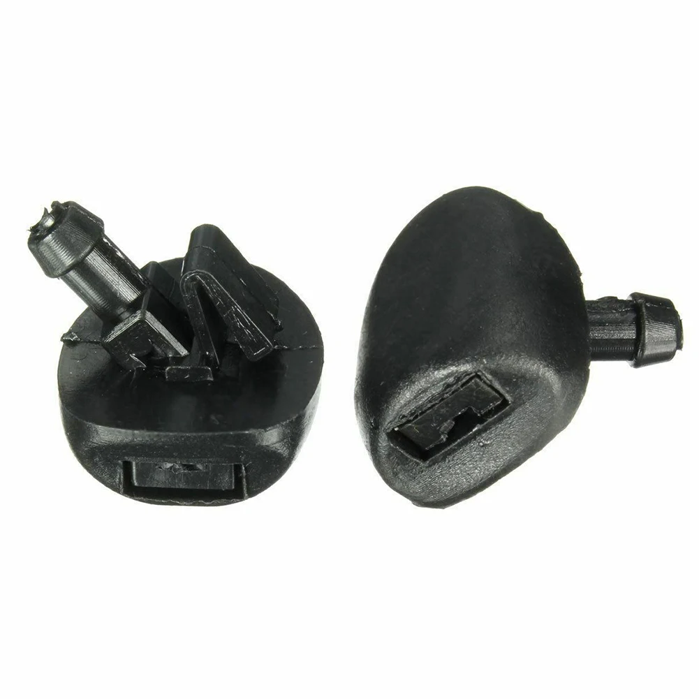 

2Pcs Durable Front Black Windshield Wiper Washer Jet Nozzle Clenaning For 206 206+ 407 6438J2/6438E6/6438AV/6438W2/6438Z1