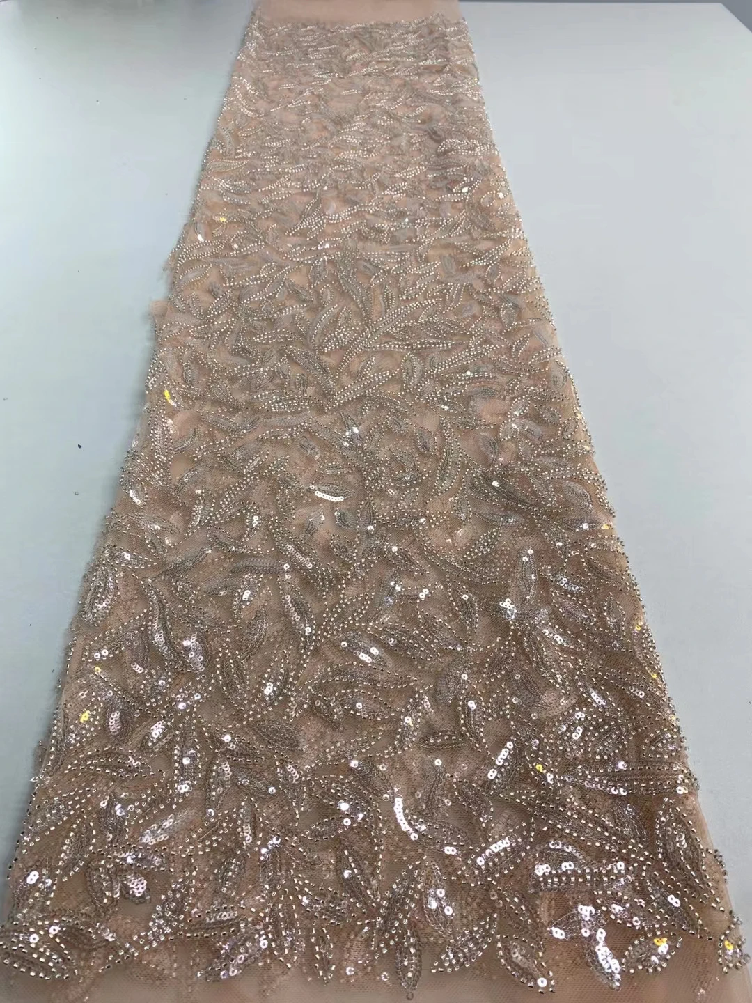 

2022Luxury Hig-End Quality Latest Elegant AfricanTube Lace With Lots Stones Fabric for Party Long Dress NN761-K