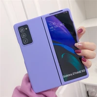 luxury case for samsung galaxy z fold 3 case shockproof cover candy color pc hard case for galaxy z fold 2 case