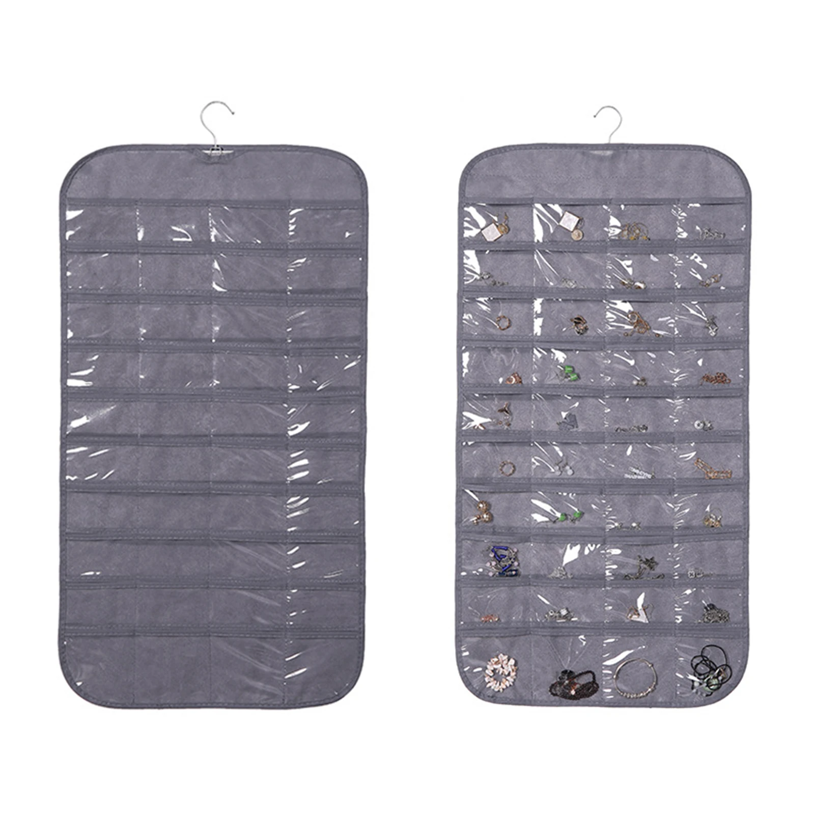 

Двухсторонний подвесной органайзер, прозрачный органайзер для ювелирных украшений в общежитии