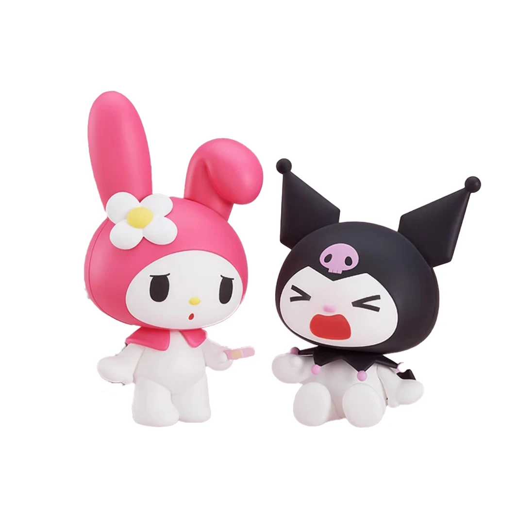 

Женская оригинальная аниме-портретная Модель Куклы с хорошей улыбкой NENDOROID 1857 Melody 1858 Kuromi коллекционная игрушка подарок