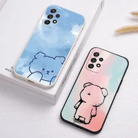for samsung galaxy m52 case watercolor bear cover for samsung m32 m12 m02 a50s a50 a31 a30s a20s a11 a10 a10s a03s a02 a02s a01