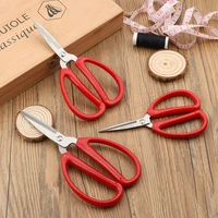 oeteldonk stainless steel office household scissors red plastic handle cut cloth gift sml size sewing tools tailor scissors g