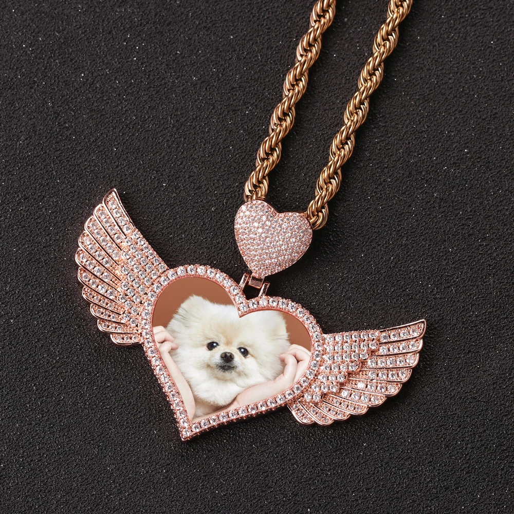 Цепочка с подвеской в стиле хип-хоп Ювелирное Украшение кулоном виде сердца