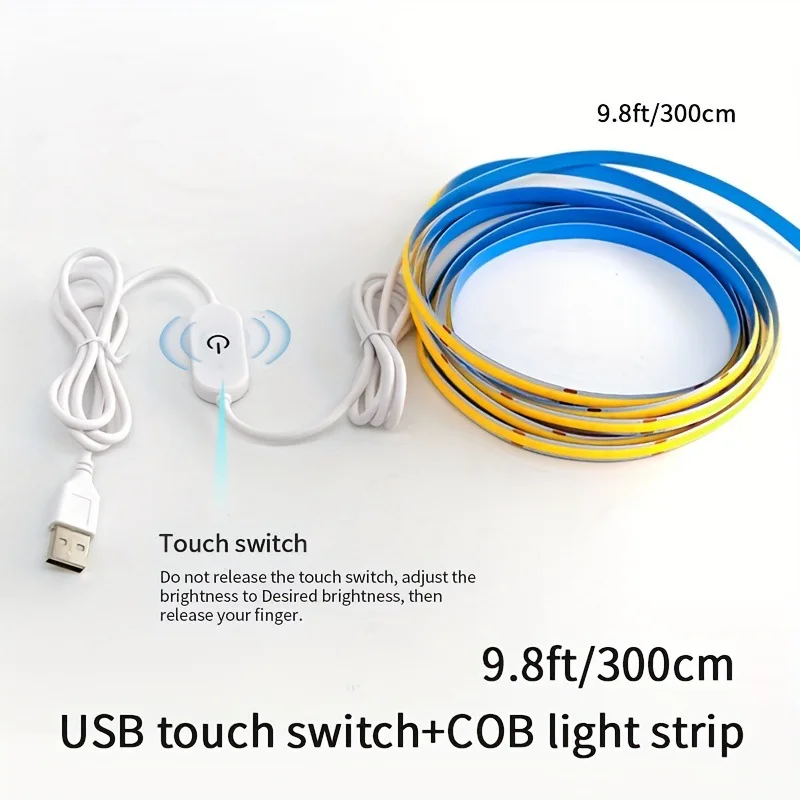 USB светодиодная лента COB 5В