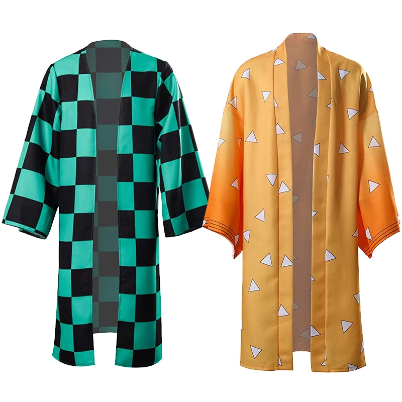 

Anime Demon Slayer Kimetsu No Yaiba Cosplay Costume Cloak Haori Kimono Kamado Nezuko Halloween Adult Child Costumes Cape