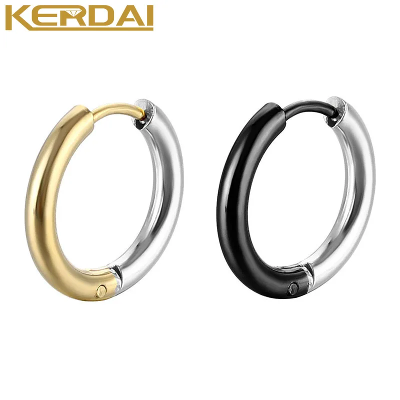 

New Vintage Black Gold Multiple Dangle Small Circle Hoop Earrings for Women серьги Jewelry Steampunk Ear Clip Gift