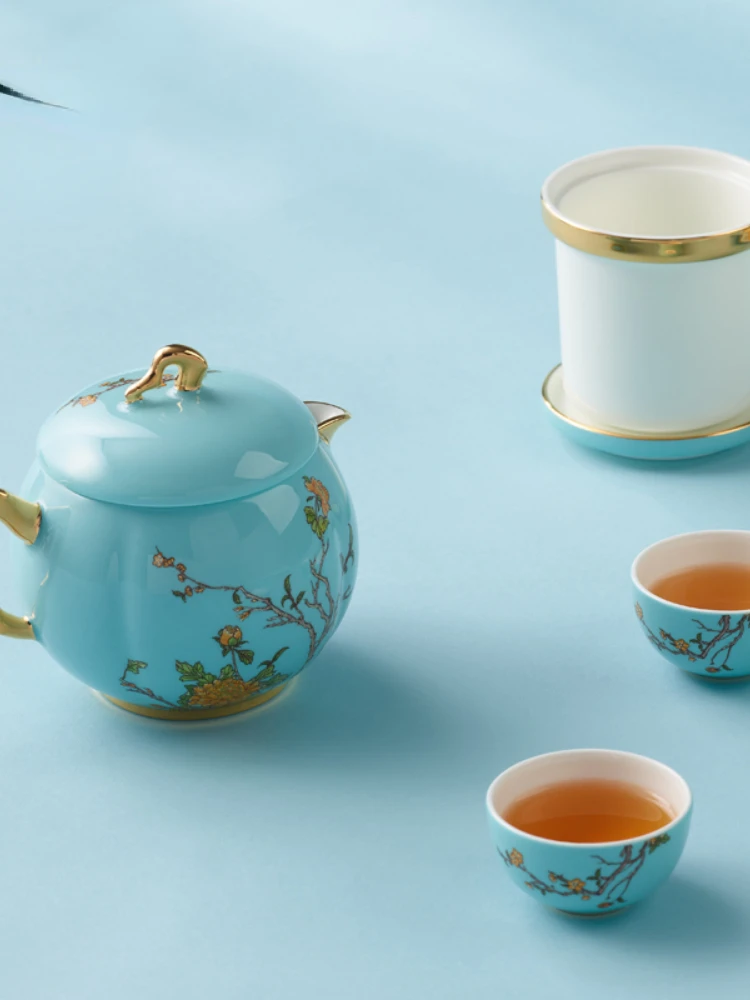 Дорожный чайный сервиз West Lake Blue высококачественный портативный пакет для