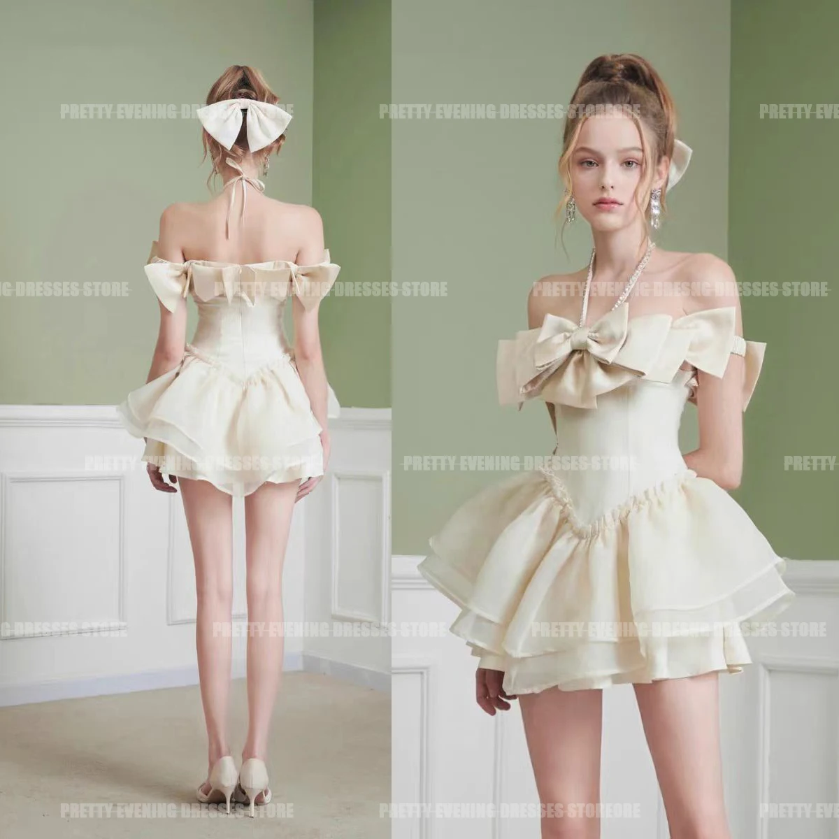 Роскошные коктейльные платья на выпускной 2024 женское Многоярусное