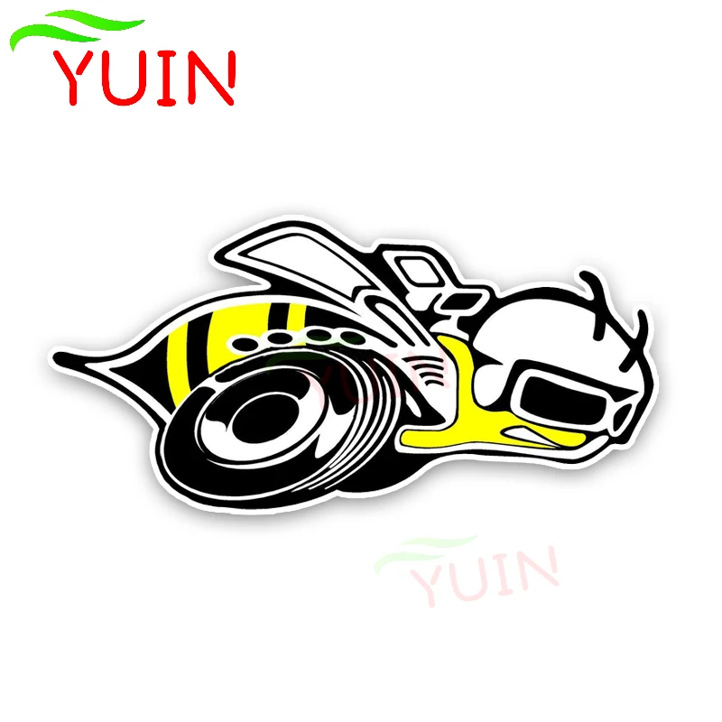 Фото YUIN модные милые Мультяшные Hornets цветные ПВХ автомобильные наклейки графические
