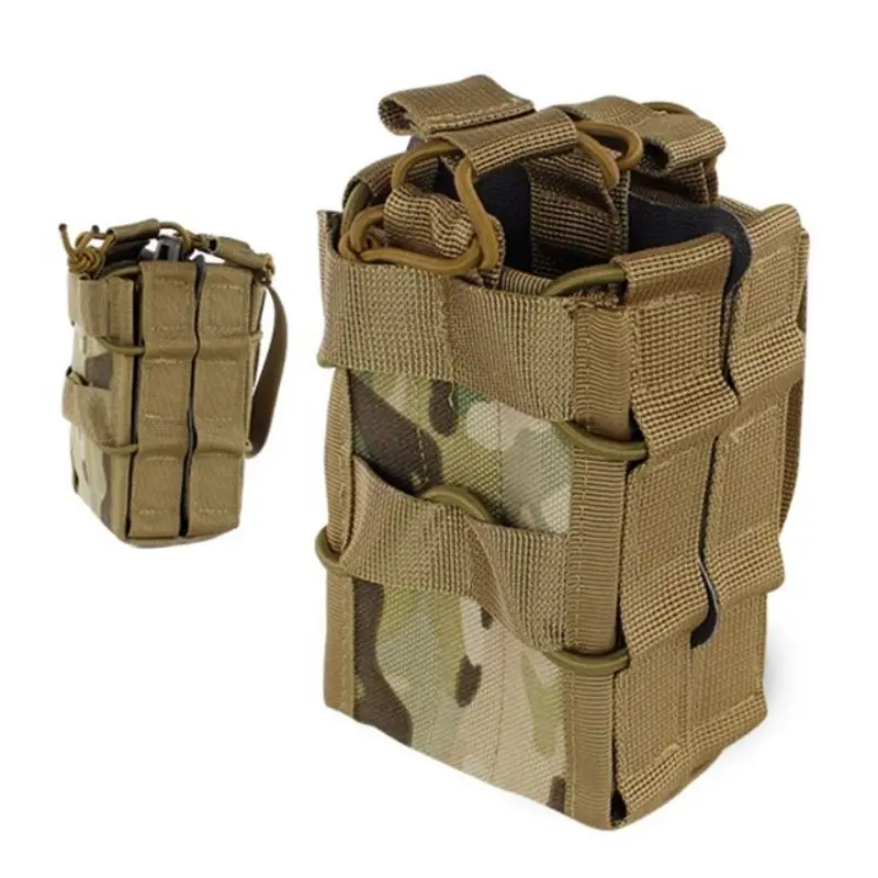 

Double Storage Bag 5.56 Magazine Pouch AK M4 AR15 Rifle Pistol Holster Mag Molle Hunting Shooting Military Airsoft