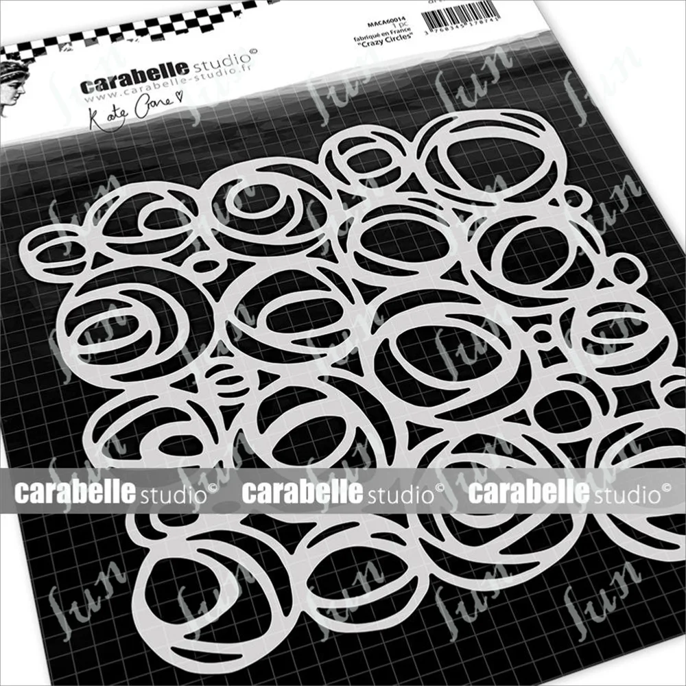 

2022 New Crazy Circles Resuable Layering Stencils Diy Scrapbooking Photo Album Decorative Embossing Paper Card Crafts Supplies