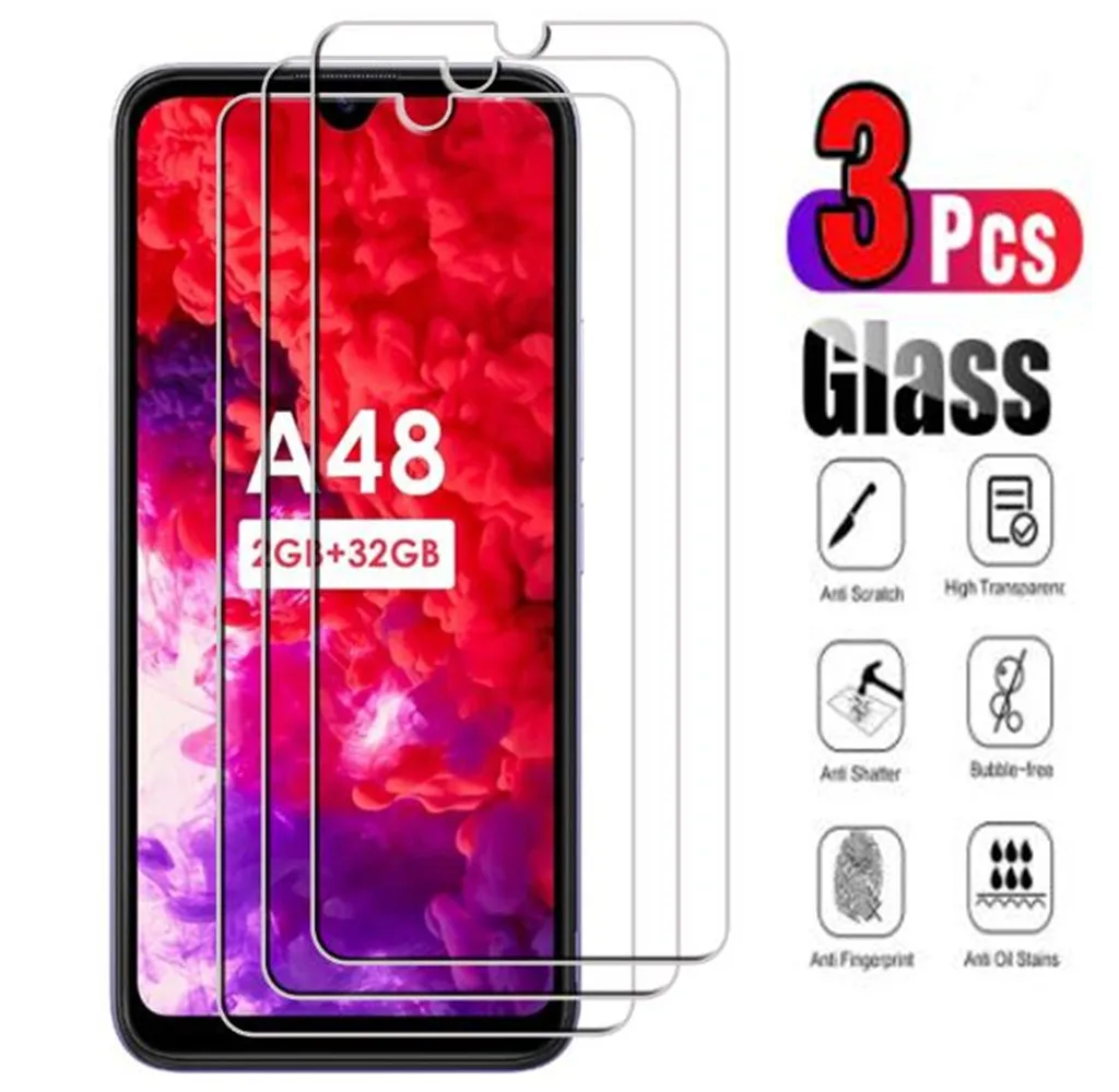 

Закаленное стекло для Itel A47 Vision 1 Pro 2 P13 Plus A25 A48 P36 A16 A17 A52 Lite A44, Защитная пленка для экрана, 3 шт.