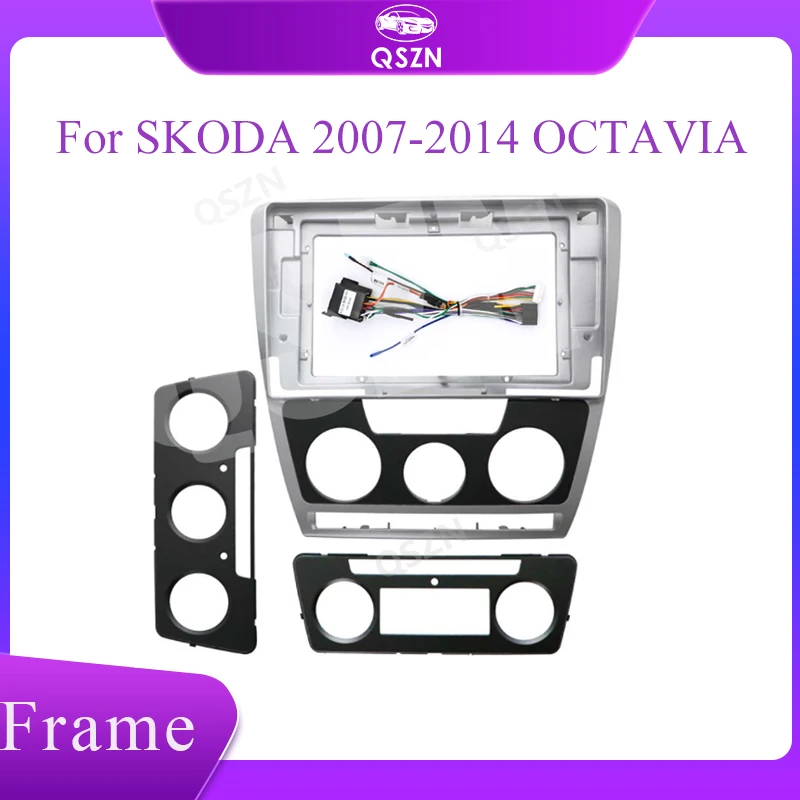

2 din Car DVD Stereo Radio Fascia Dash Panel Frame Trim Kit Fit for SKODA 2007-2014 OCTAVIA 10 Inch