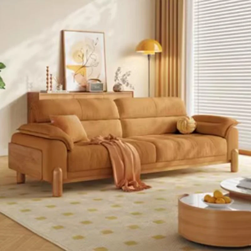 Мягкий диван в скандинавском стиле водонепроницаемый удобный белый