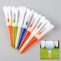 10 pcs stable rubber head practice golf tees plastic 83mm 3 14 inch cushion flex top long size reduce friction side spin