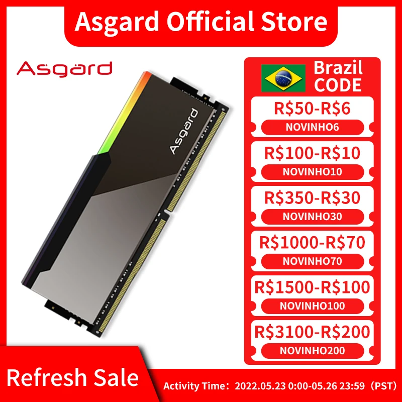 Оперативная память Asgard DDR4 Bragi V3 оперативная Память 8 Гбит/с 3600 МГц 4000 специально