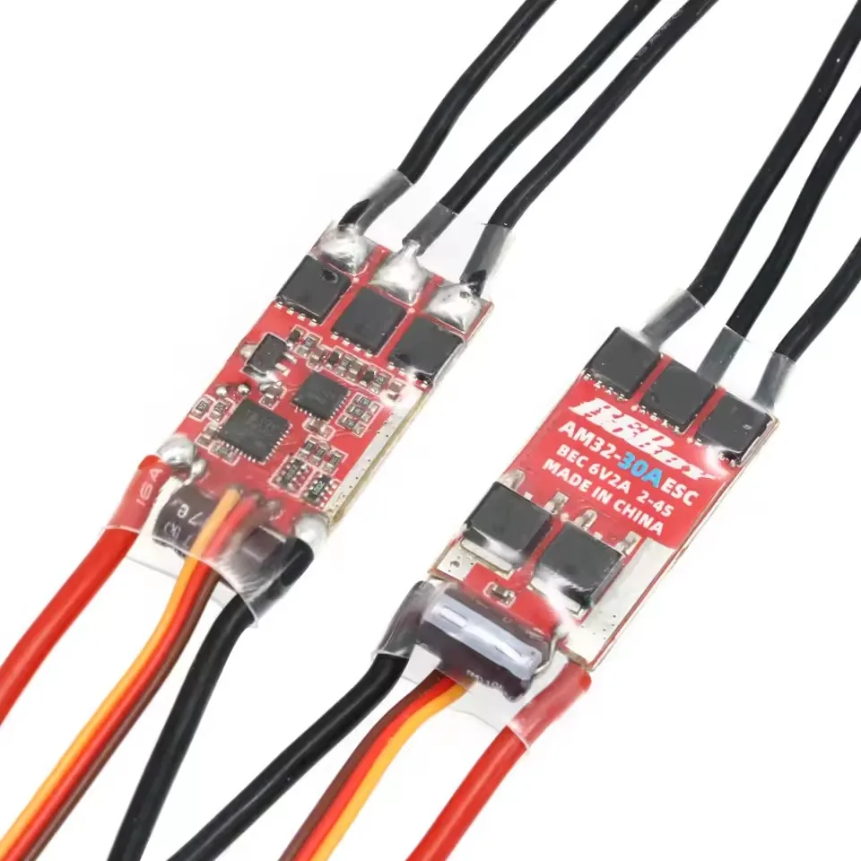 Фото 2-4S AM32 30A Redhobby двухсторонний бесщеточный регулятор скорости ESC с 6 В 2 А UBEC для радиоуправляемого мультикоптера, самолета, радиоуправляемого автомобиля, лодки №1