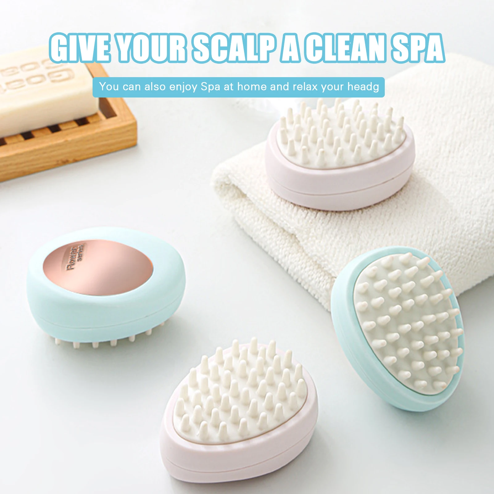 

Креативная силиконовая щетка для мытья волос XHC88