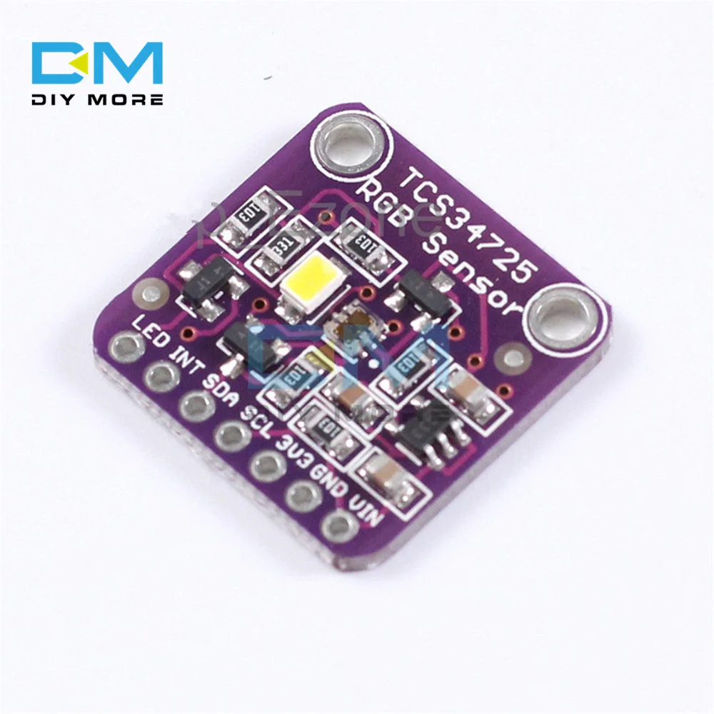 TCS34725 RGB цветной датчик с ИК-фильтром и белсветодиодный светодиодным модулем для