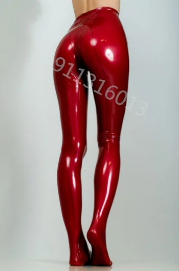 Женские сексуальные черные латексные колготки леггинсы для женщин резиновые