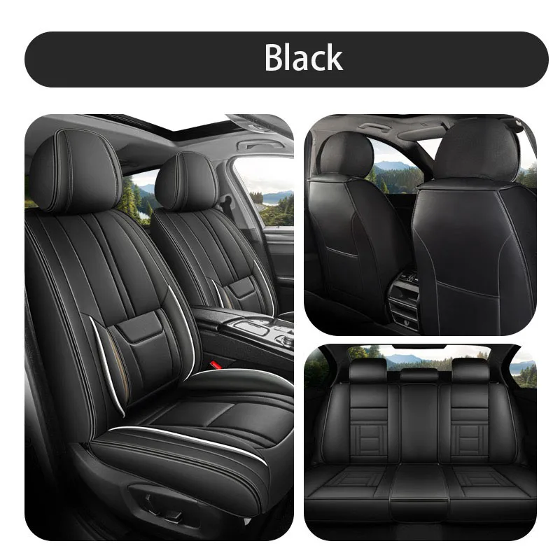 Универсальные кожаные чехлы на автомобильные сиденья для Peugeot 2008 206 207 3008 301 307 5008