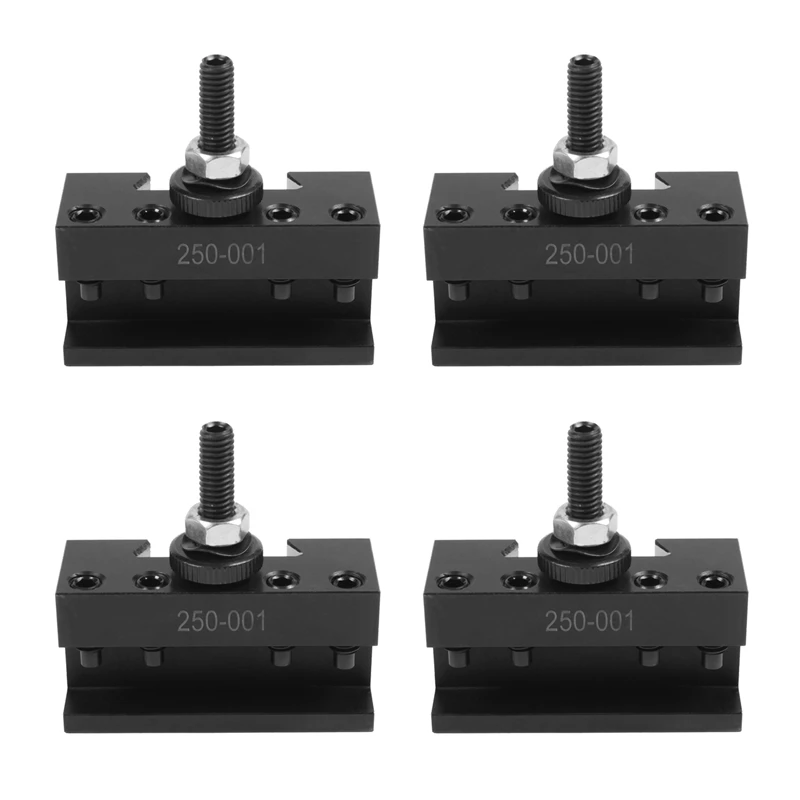 

New 4X 250-001 Cnc Lathe Tool Holder Quick Change Tool Post Cutter Holder Screw Kit