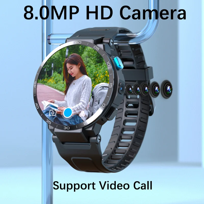 Смарт-часы Z35GT 4G All Netcom круглый экран 1 6 дюйма GPS 1200 мАч Android 10 7 Wi-Fi SIM IP67 4 64 ГБ - купить