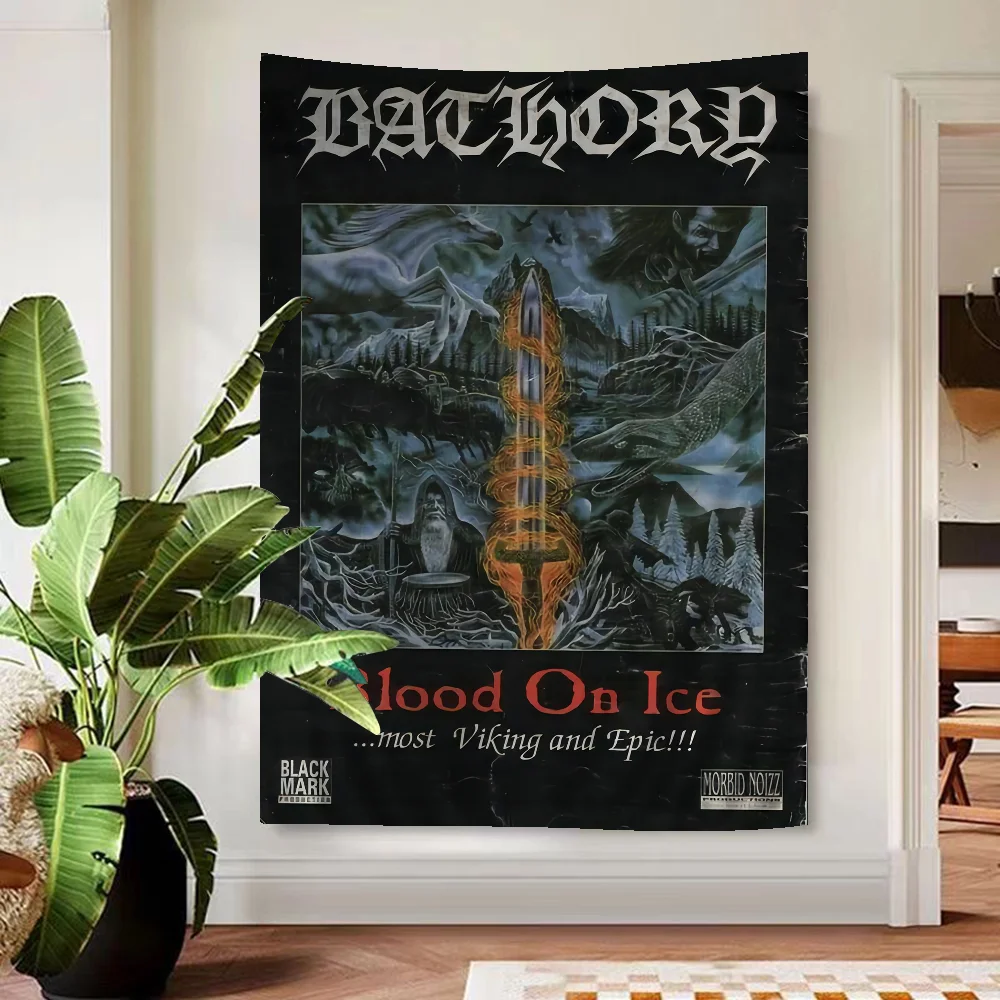 Bathory Quorthon Ретро хэви-метал музыкальная группа певица аниме гобелен искусство