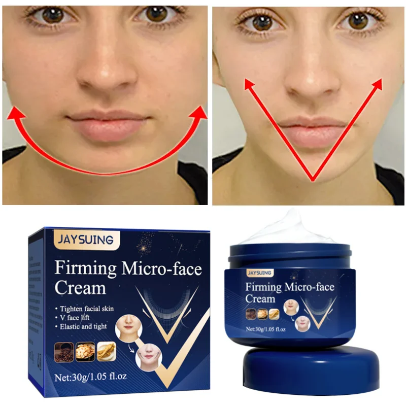 Firming Face-lift Slimming Cream V-Shape Slimming Removal Masseter Muscle Double Chin Face Fat Burning Anti-aging Products 30g