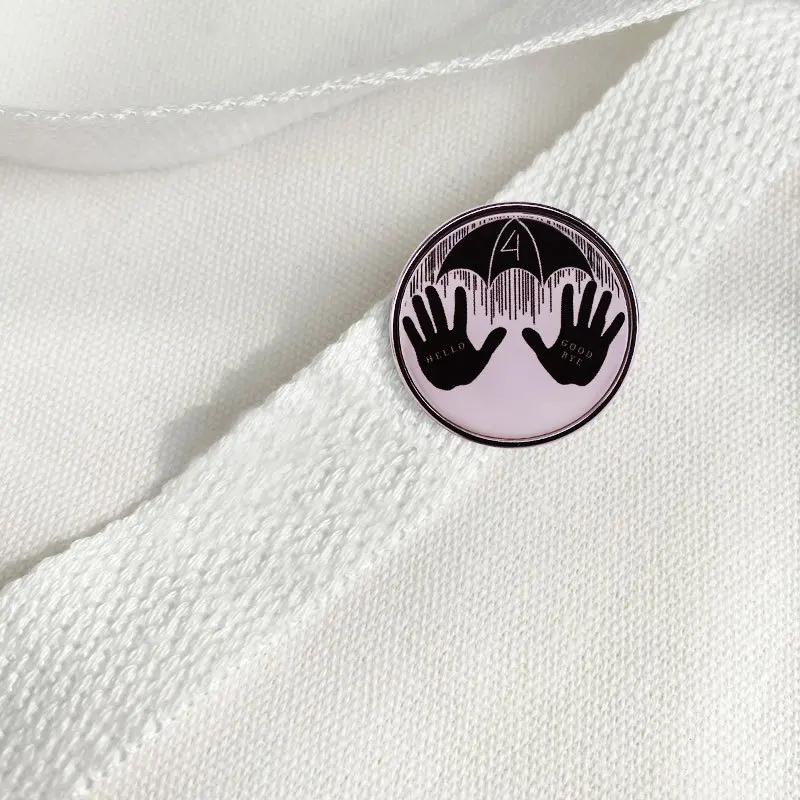 

Institute of Umbrella Enamel Pin Wrap Clothes Lapel Brooch Fine Badge Fashion Jewelry Friend Gift