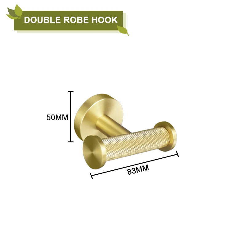 

Набор матовых золотых аксессуаров для ванной из нержавеющей стали