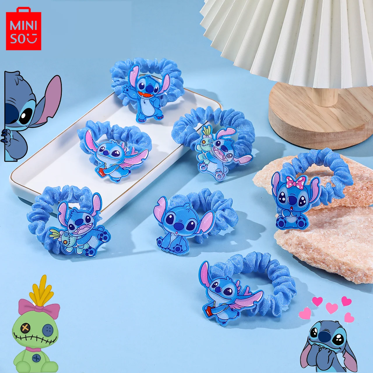 Модная резинка для волос Miniso сделанная из акрилового материала прочная и