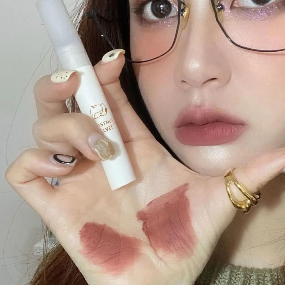 

5 Colors Chestnut Velvet Matte Liquid Lipstick Waterproof Long Lasting Beauty Lip Gloss No Fading Lip Gloss Beauty Red Lip Tint