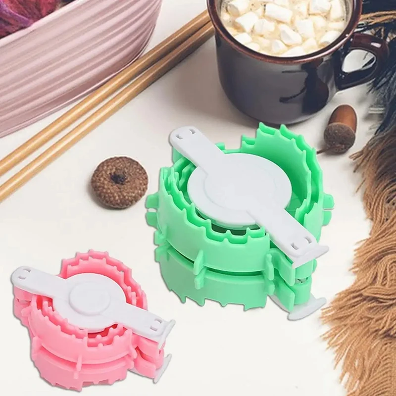 Pom Maker Пуфы Инструмент для плетения шариков в форме сердца Пряжа вязания крючком 2