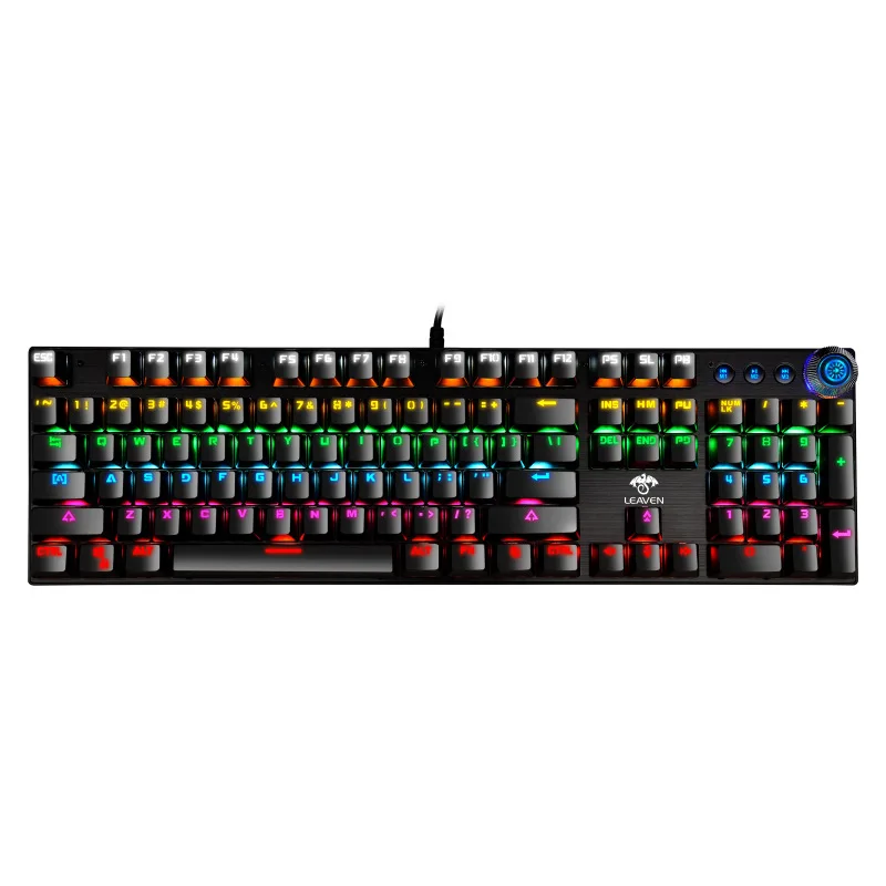 

Crack K990 Retro Knob Luminous Machinery Keyboard Gaming Keyboard