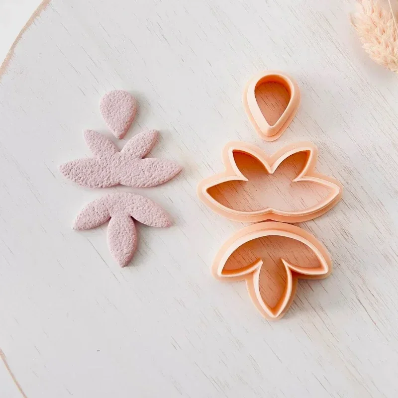 Мягкие керамические серьги форма для полимерной глины неправильная