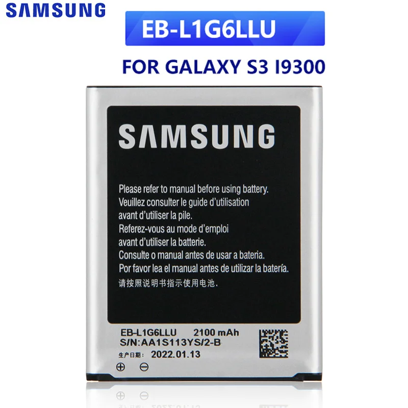 

SAMSUNG Original Replacement Battery EB-L1G6LLU For Samsung GALAXY S3 I9300 I9128v I9308 I9060 I9305 I9308 L710 I535 EB-L1G6LLA