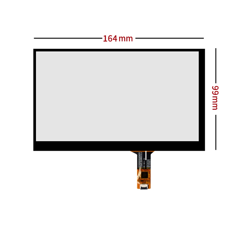 

For 7 inch 164X99mm Capacitive touch screen + USB adapter board set GT911 Chip Side exit Plug and Play