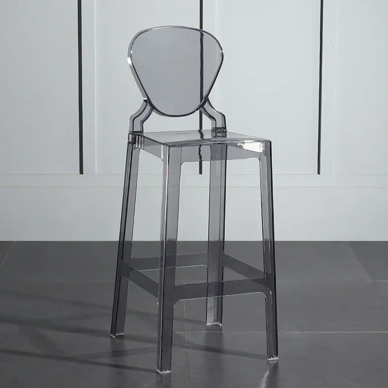 

Acrylic Transparent Bar Chair High Stool Nordic Style Crystal Bar Stool