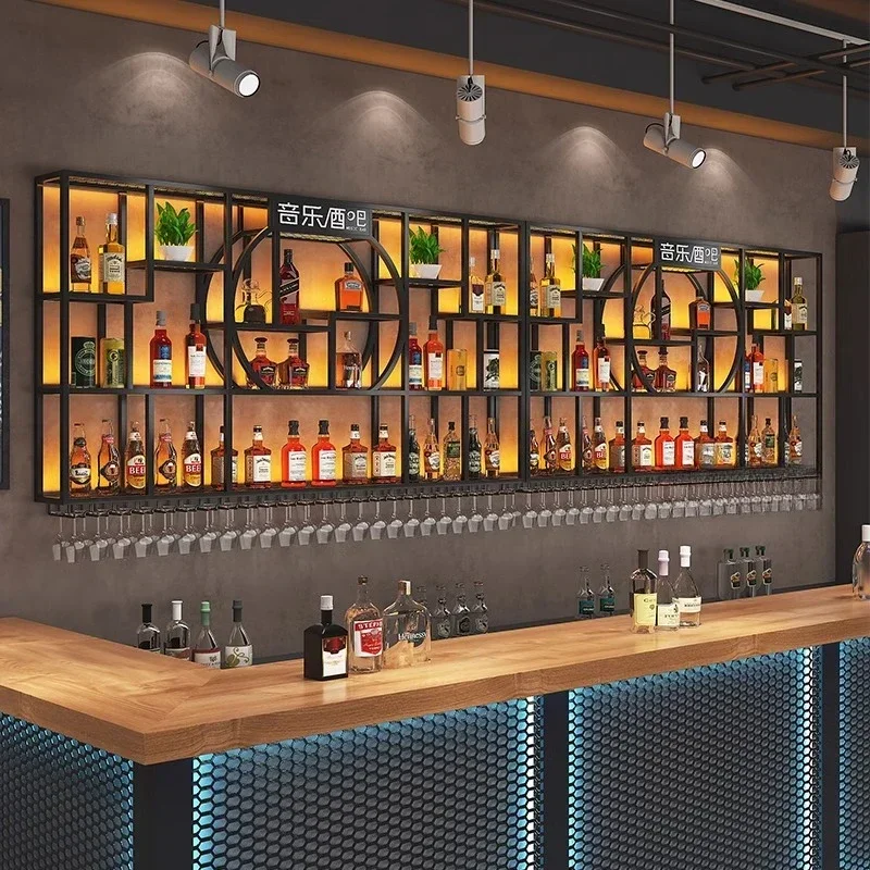 Аксессуары для бара домашние бары плавающая полка современная настенная стойка