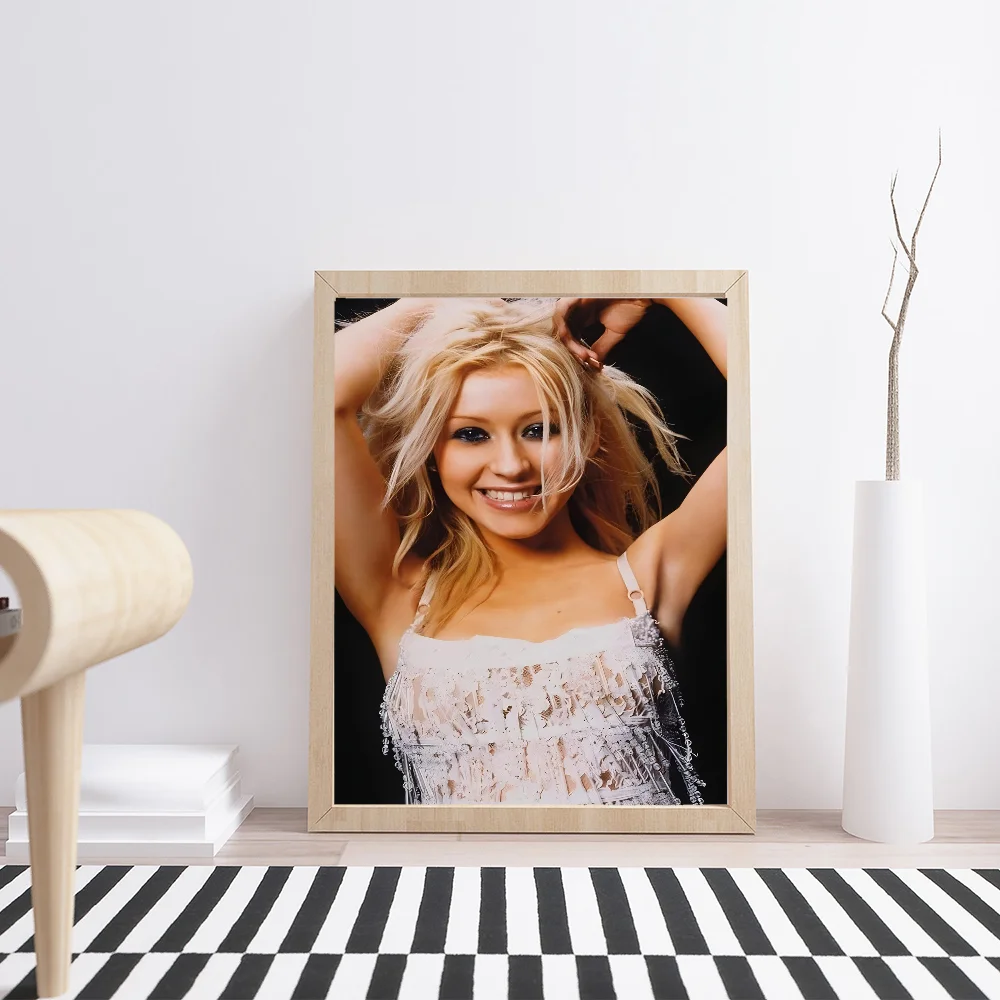 Christina Aguilera Singer Classic Vintage Posters Whitepaper Prints Artwork Kawaii Room Decor