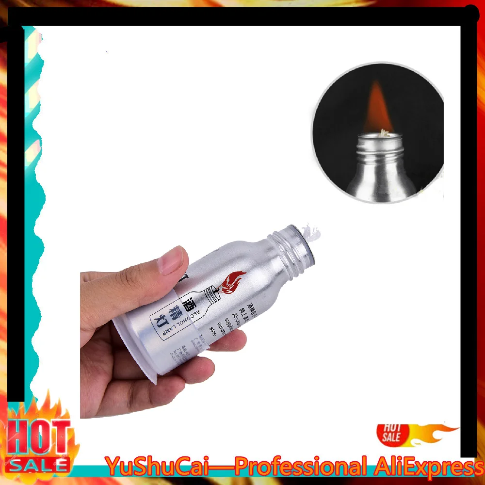

50ml Portable Alcohol Lamp Stove Lab Equipment Heating Burners Camping Hiking Outdoor Picnic Mini Adapter Tool