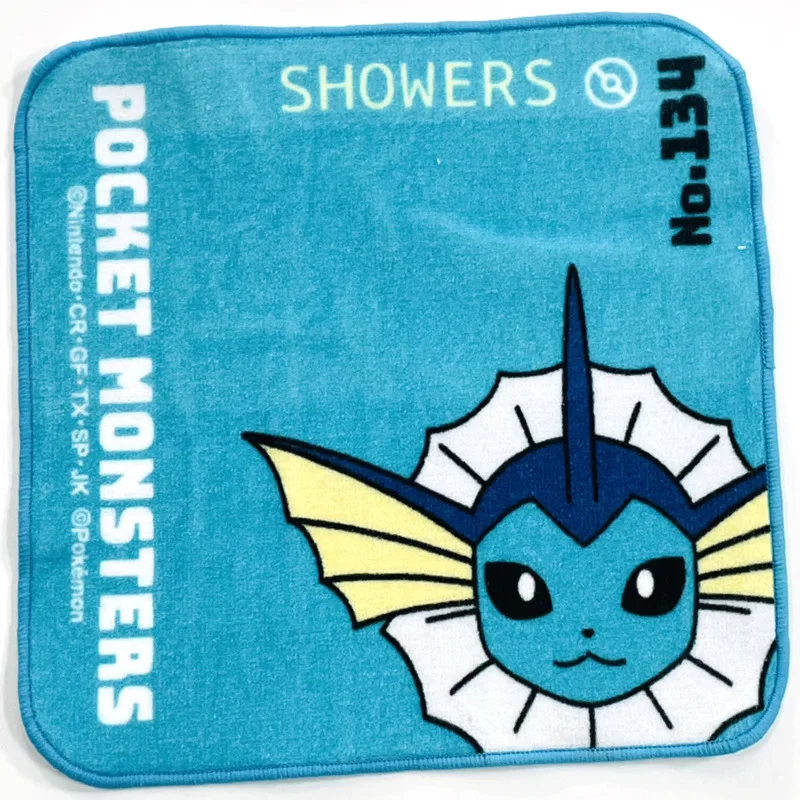 

Хлопковое полотенце «Pokemon Vaporeon» 20 х20 см, детское полотенце с героями аниме, полотенце для рук, бытовое полотенце для мытья ванной комнаты, подарок для детей