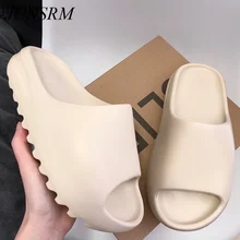 Summer Slippers Men Women Indoor Eva  Cool Soft Bottom Sandals Trend Slides Light Beach Shoes Slippers Home Big Size 46