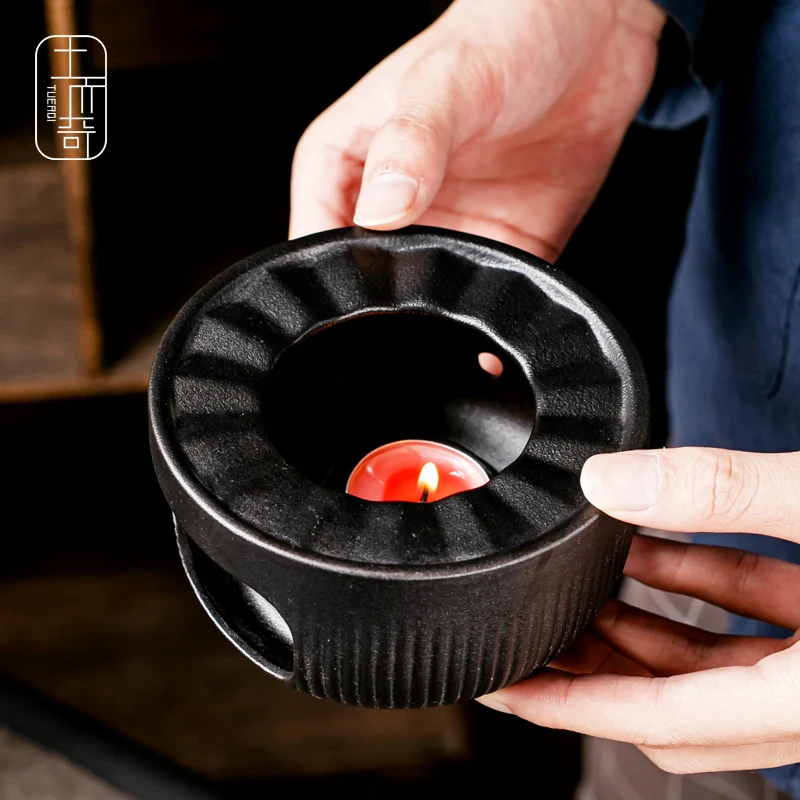 

Kung Fu tea set accessories Ceramic Tea warmer candle heating base teapot practical thermal insulation small tea stove set
